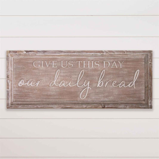 Carved Sign - Our Daily Bread - Havens Marketplace