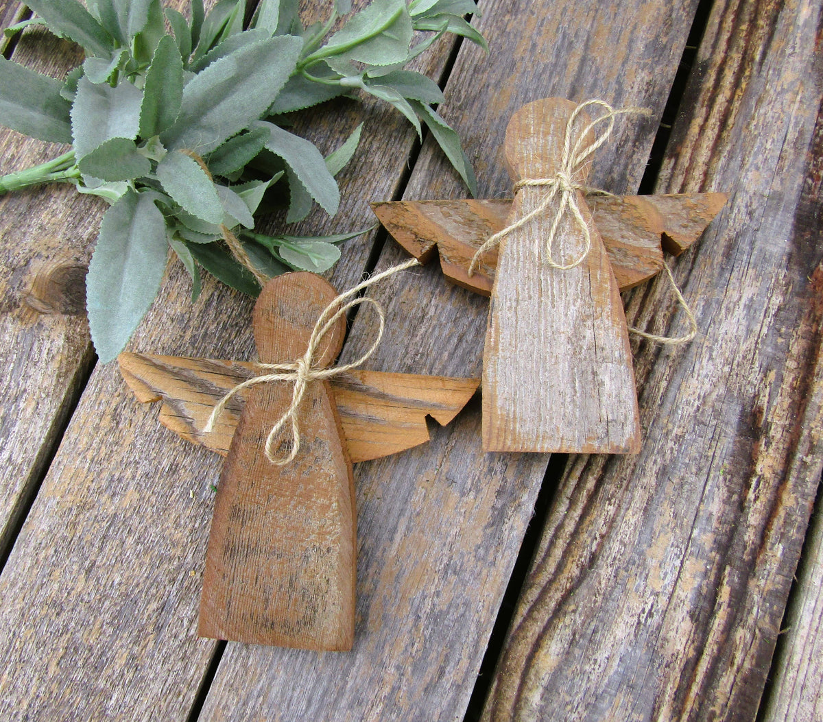 Rustic Angel Ornament