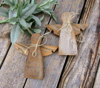 Rustic Angel Ornament