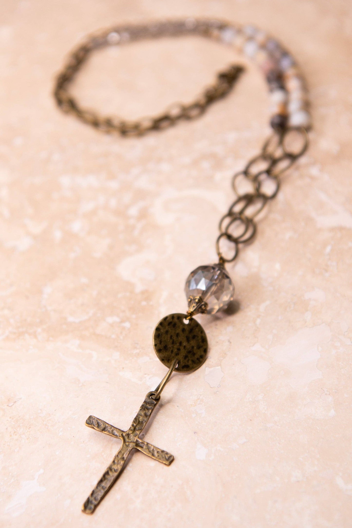 Rosemary Necklace in Bamboo Agate