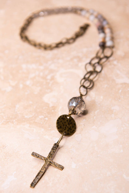 Rosemary Necklace in Bamboo Agate