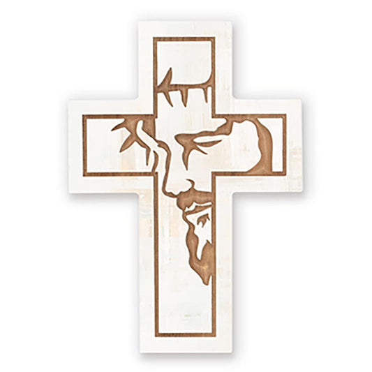 Carved Cross Jesus - 5.75 x 8