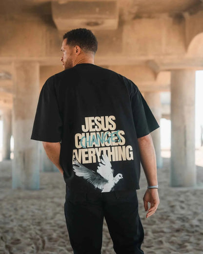 In God We Must 'Jesus Changes Everything' Tee - Havens Marketplace