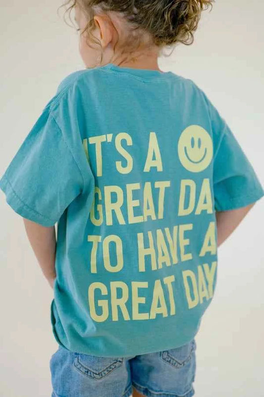 KIDS It's A Great Day Faith Tee