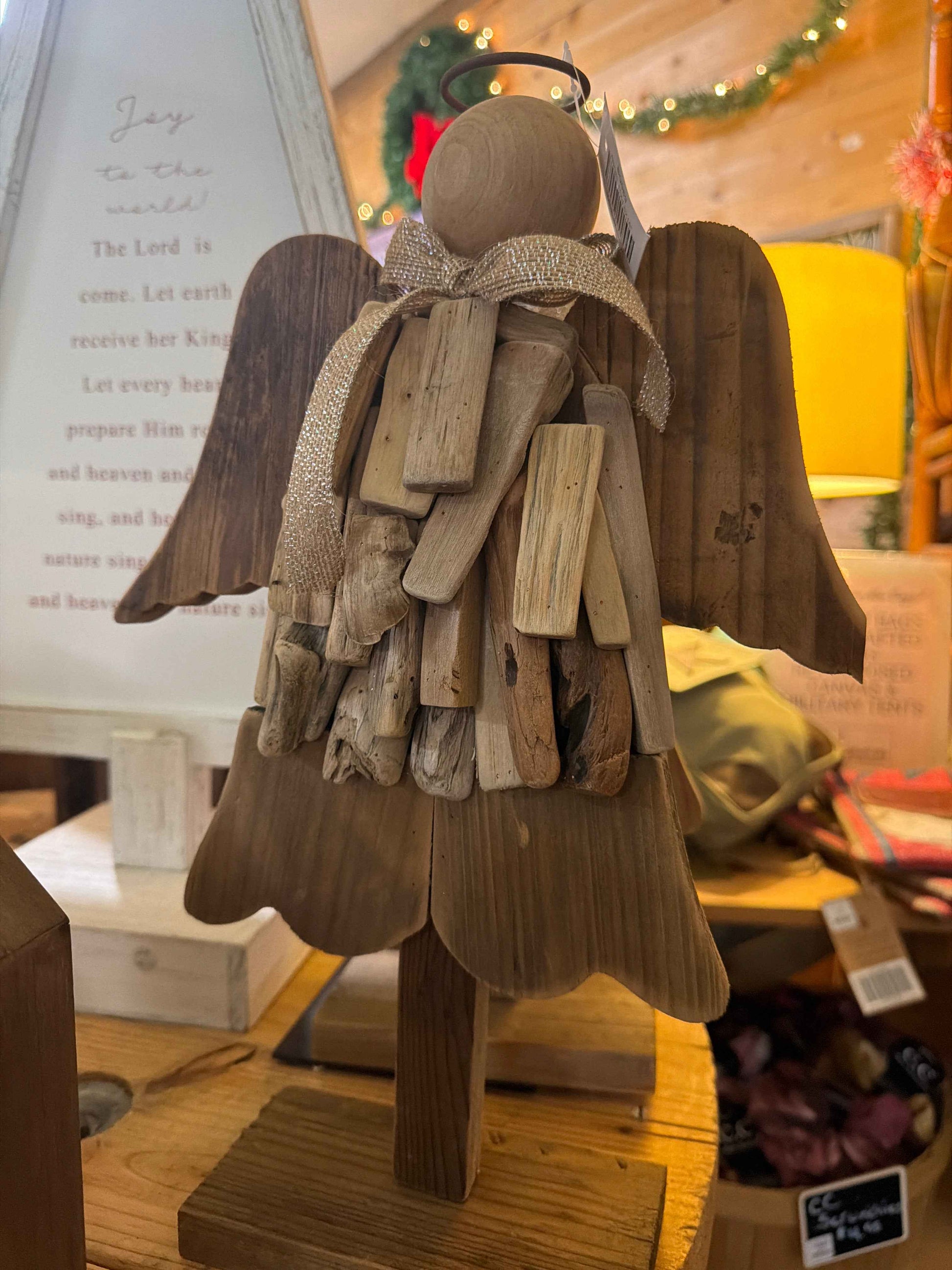 Christmas 11" X 3.5" X 16" Angel  BQ069 SIM - Havens Marketplace