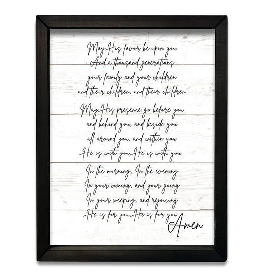 His Favor Box Frame 12x16
