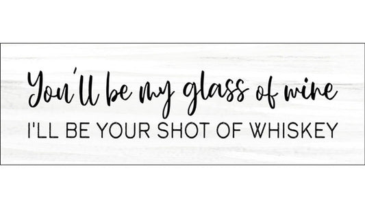 JM Glass of Wine Sign