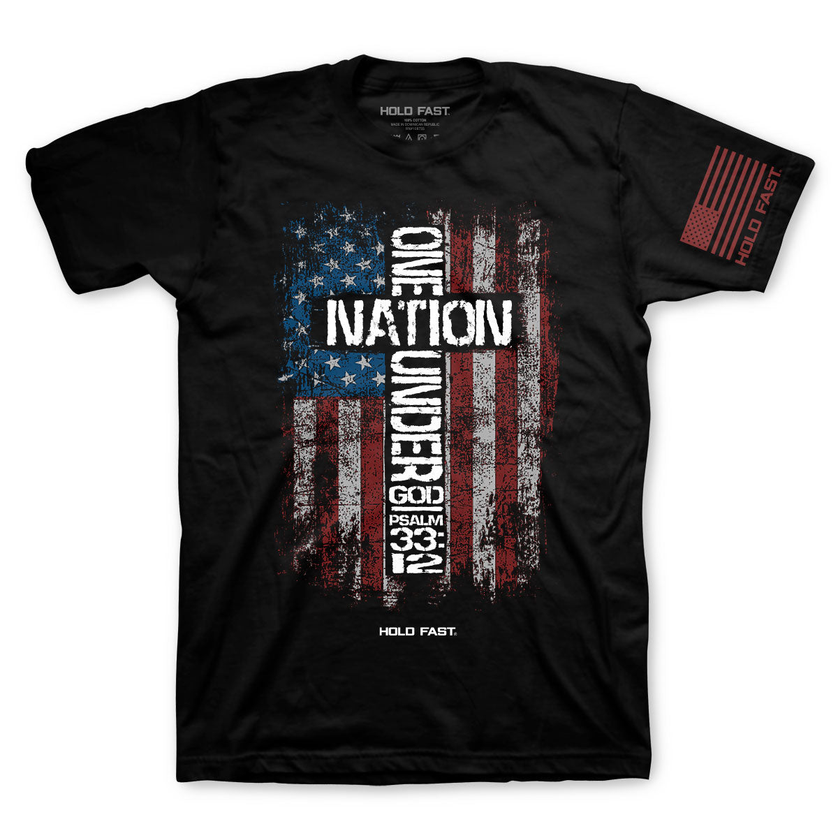 Hold Fast One Nation Flag Faith Tee