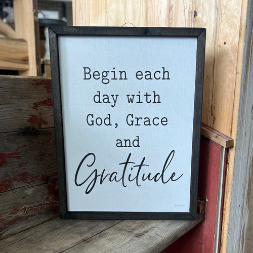 JM God, Grace & Gratitude Box Frame LET 227