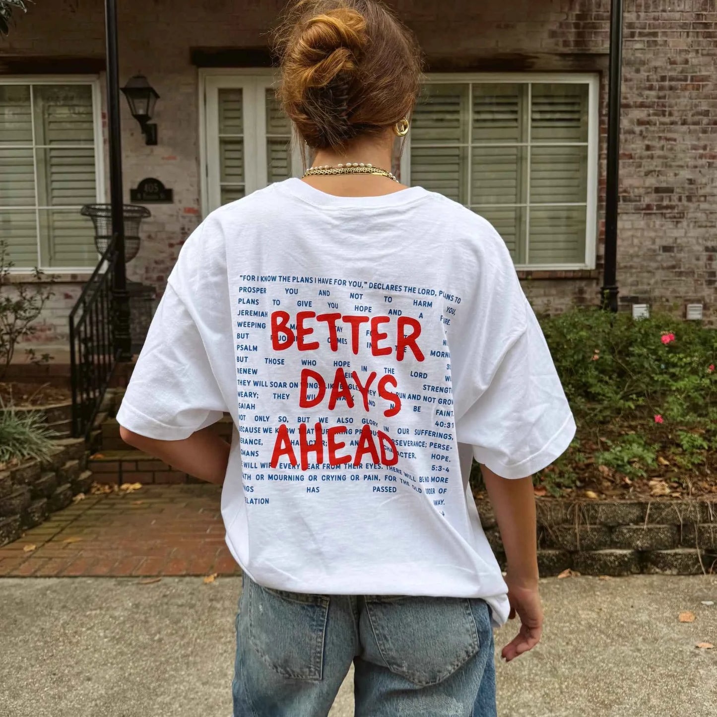 BETTER DAYS FAITH TEE WHITE