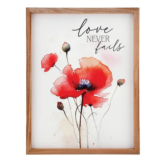 Love Never Fails Framed Print