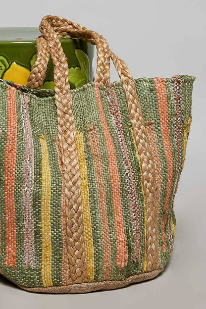 Citrus Grove Woven Tote Bag
