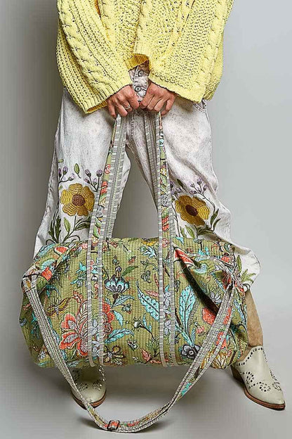 Front Pocket Quilted Adjustable Strap Bag