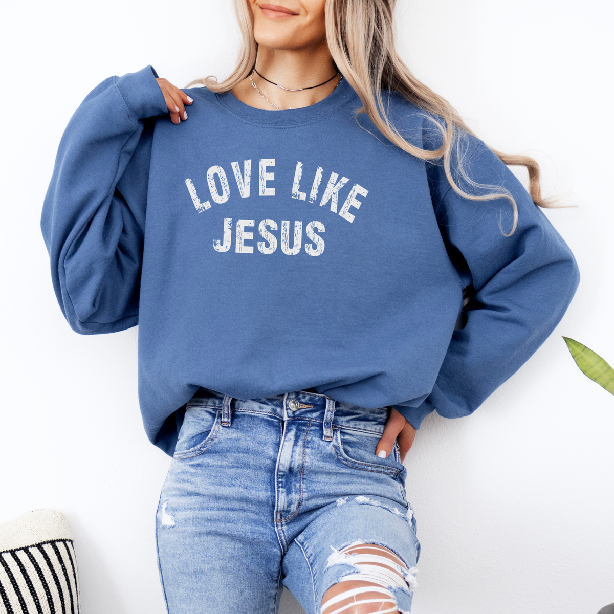 Love Like Jesus Sweatshirt - Christian Fall Tee
