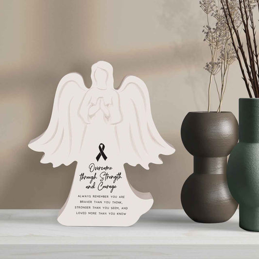 Angel Blessing Collection Carved Angel - Overcome Through Strength And Courage