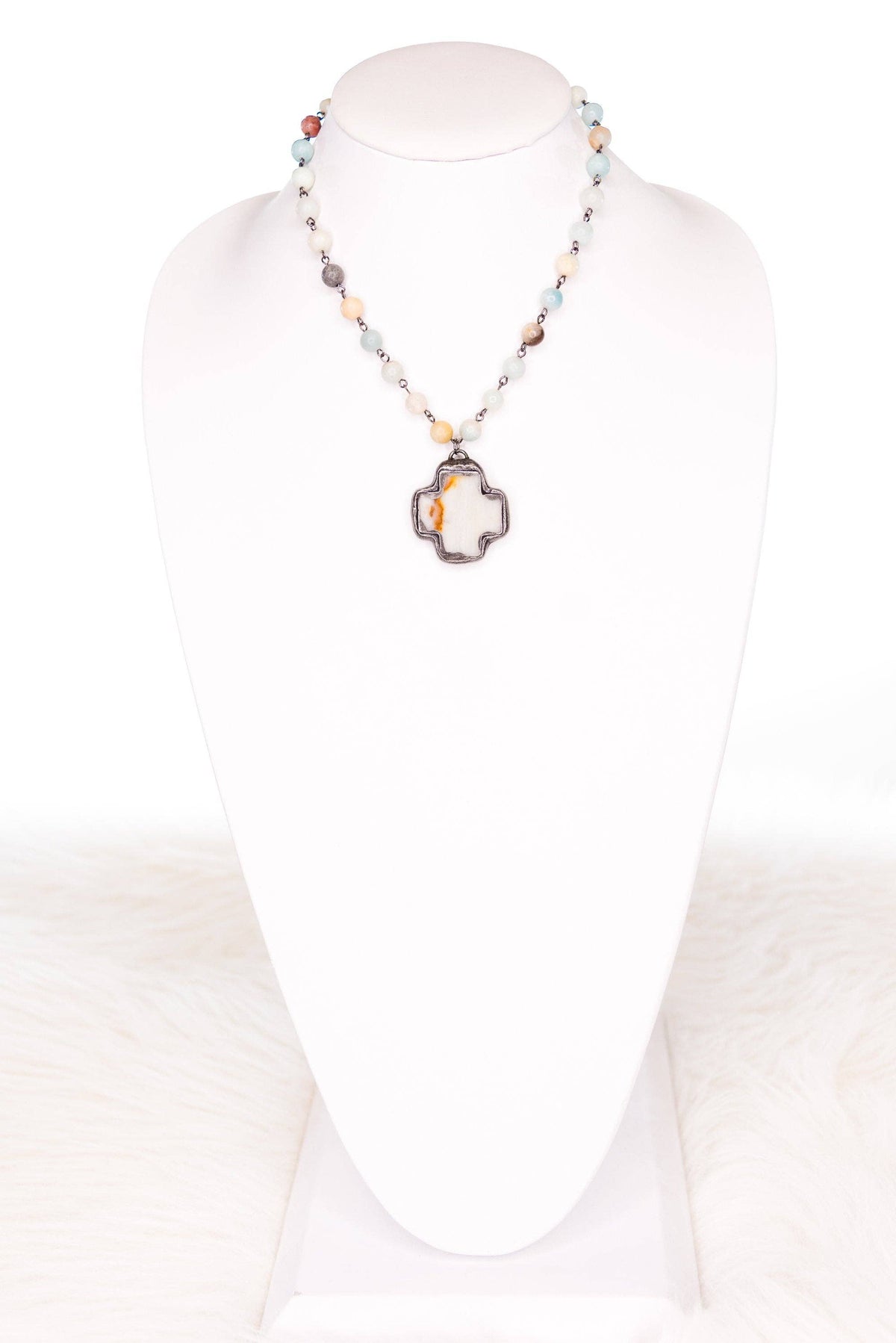 Theresa Necklace in Amazonite