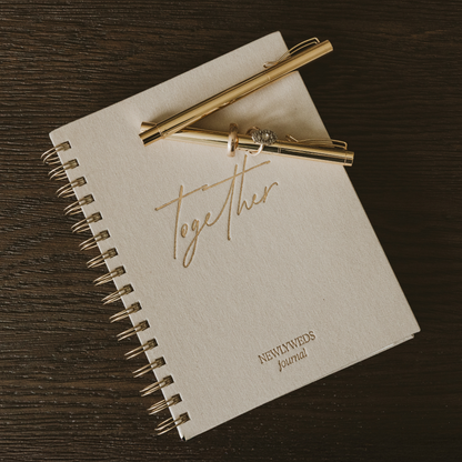 Newlywed One Line A Day Prompted Journal - Wedding