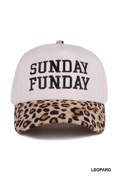 Sunday Funday Two Tone Canvas Cotton Cap