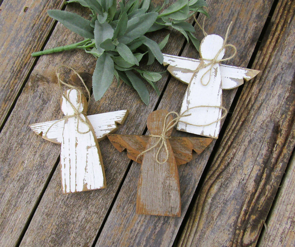 Rustic Angel Ornament