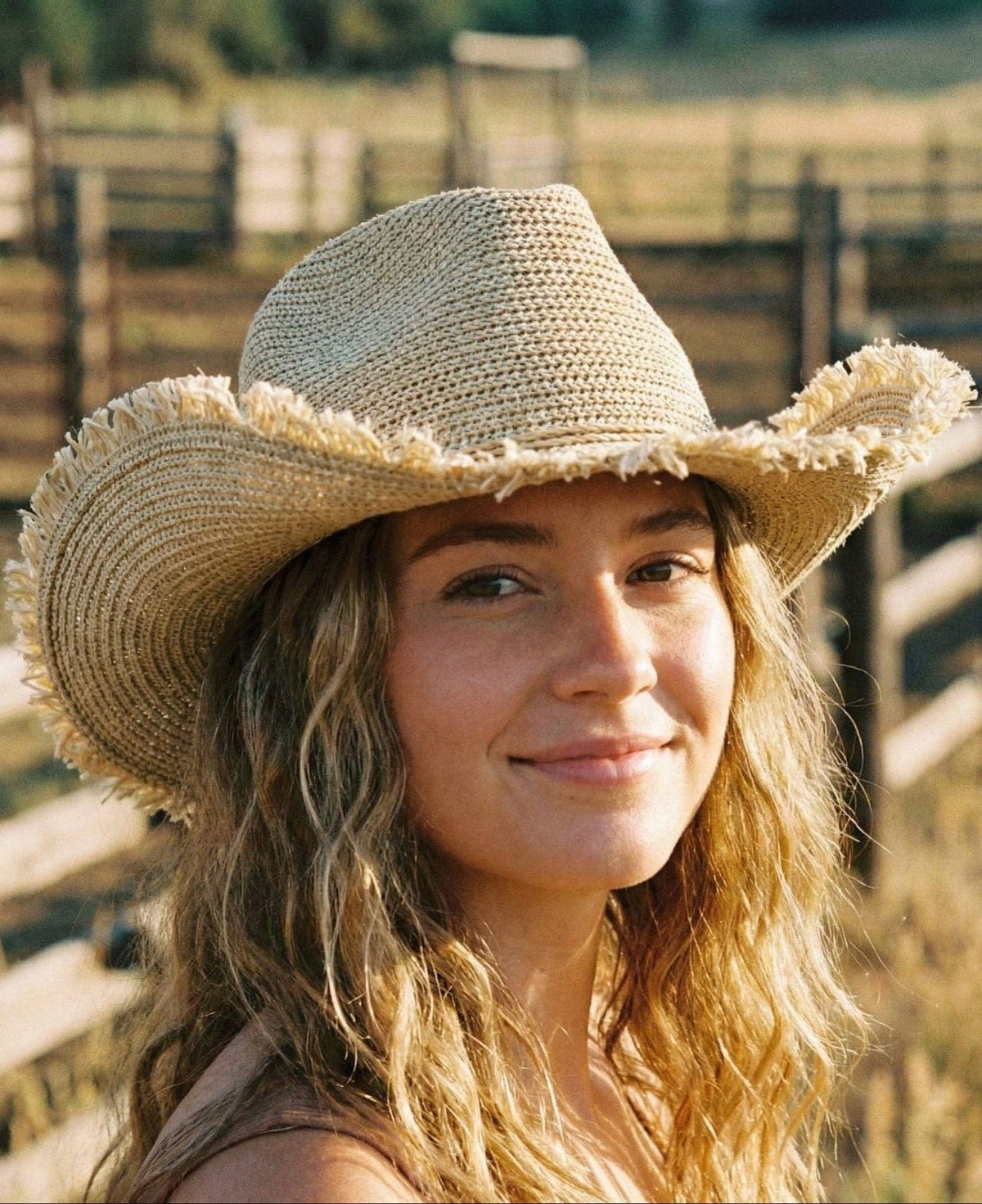 CBH0047 Frayed Brim Cowboy Hat