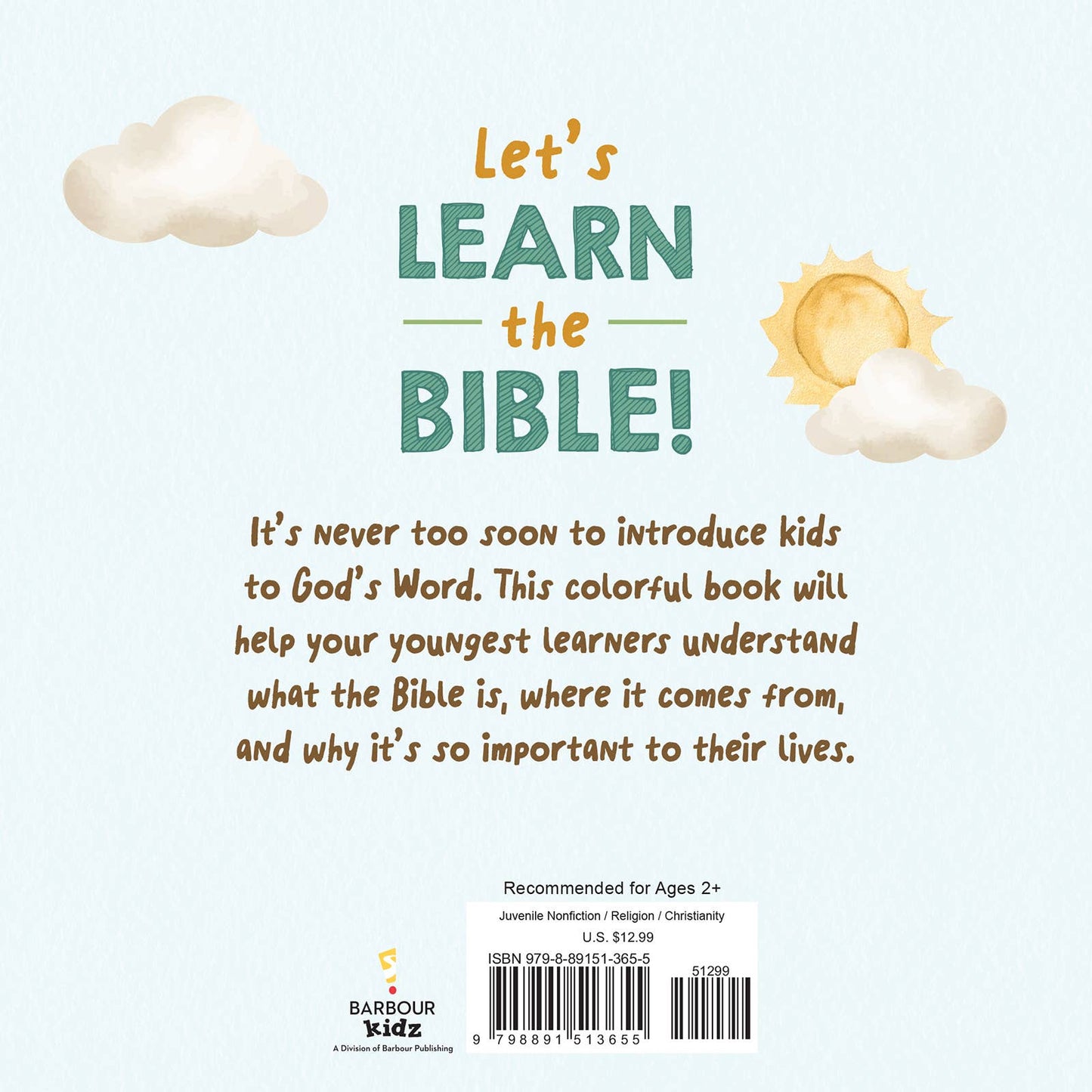 Let's Learn the Bible for Toddlers