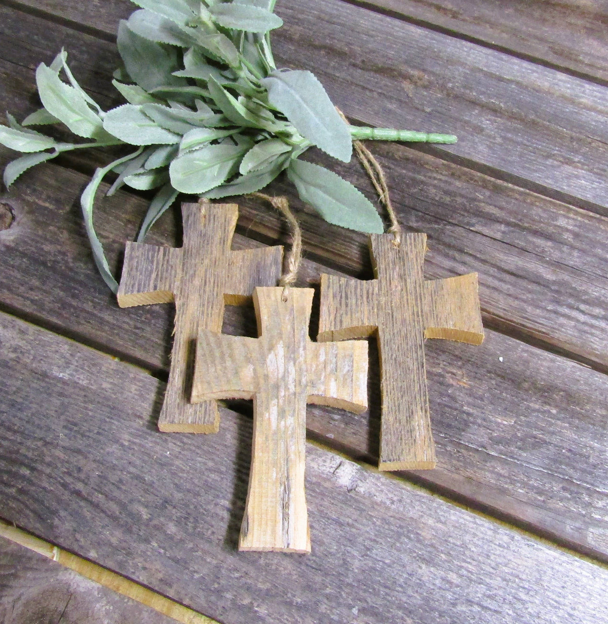 Rustic Cross Ornament