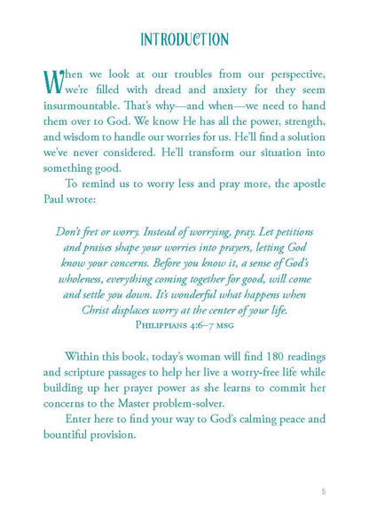 Worry Less Pray More