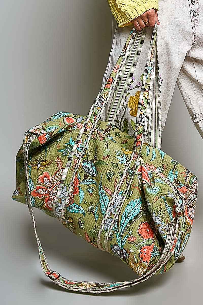 Front Pocket Quilted Adjustable Strap Bag