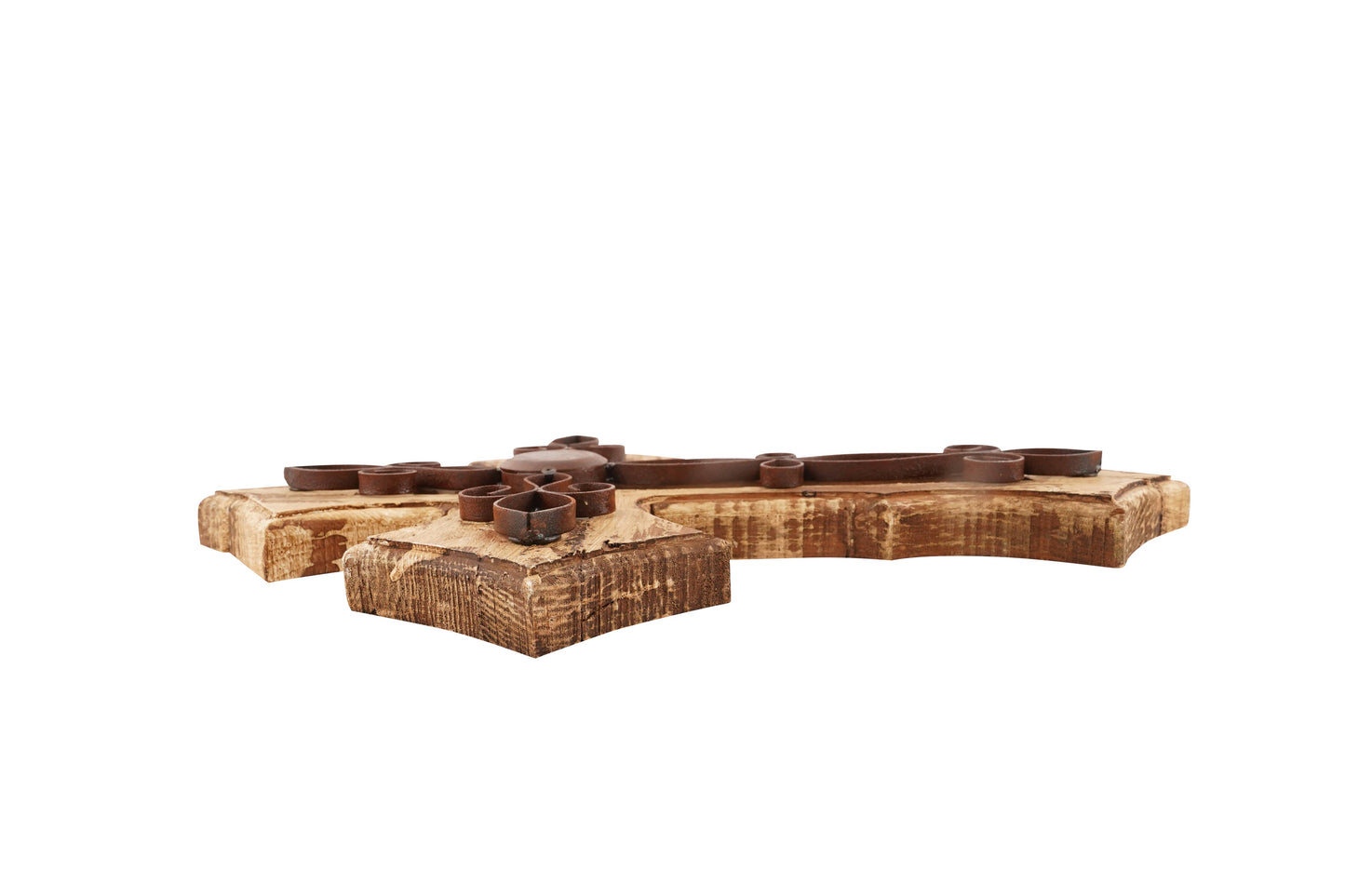 Laredo Wall Cross-Mexican Folk Art-Wood-Handmade-14x19-Wall