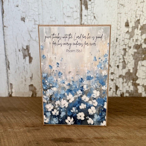 JM Psalm 136:1 Block Sign