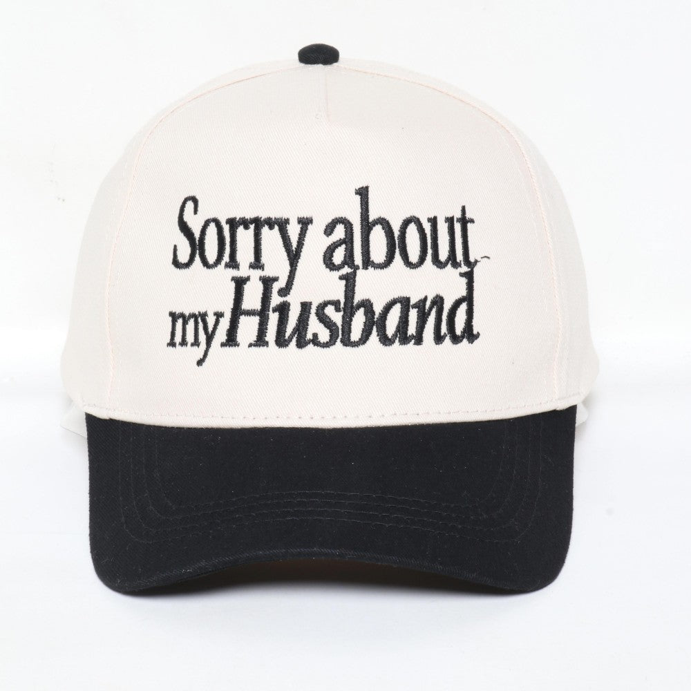 Sorry About My Husband Baseball Cap