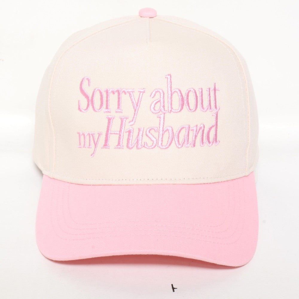 Sorry About My Husband Baseball Cap
