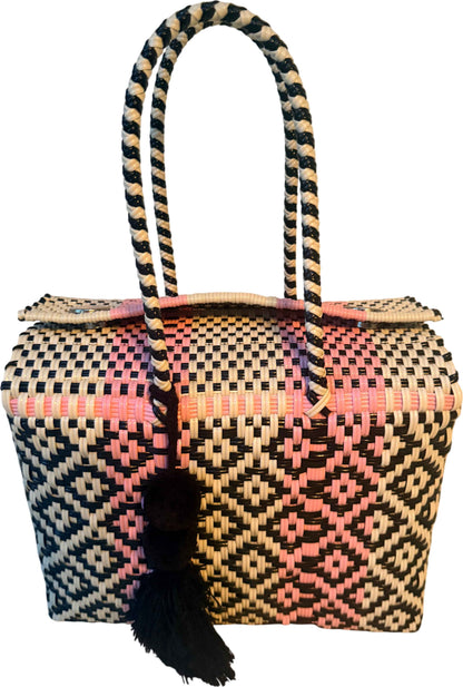 Medium Recycled Plastic Woven Close Bag By Viva La Vida