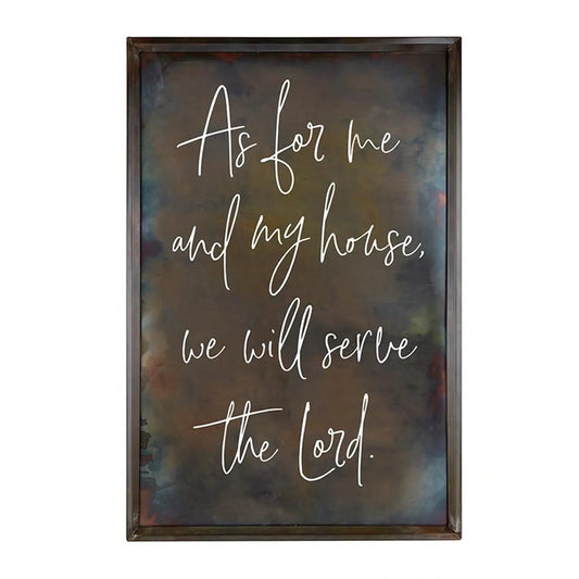 As For Me And My House Sign