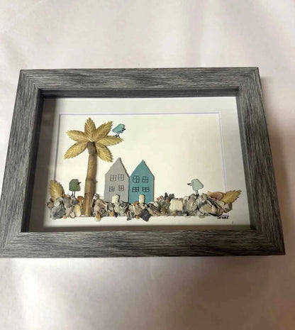JW Frames Sea Glass Art - Havens Marketplace