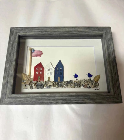 JW Frames Sea Glass Art - Havens Marketplace