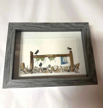 JW Frames Sea Glass Art - Havens Marketplace